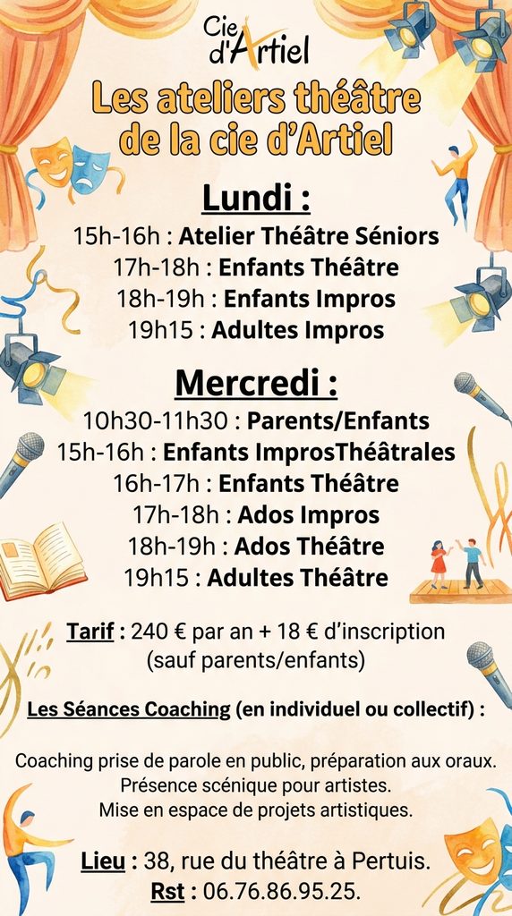 affiche-ateliers-2026-2027-1-572x1024 Les ateliers théatre de la Cie d'Artiel