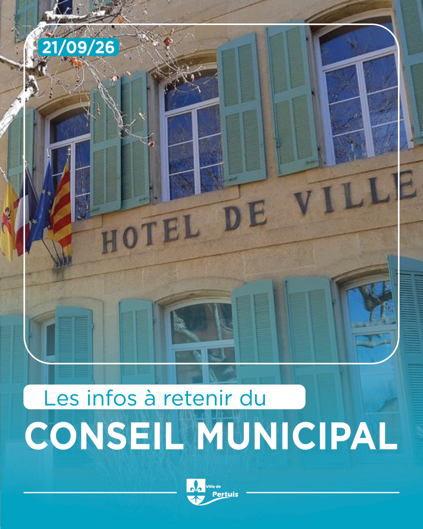 l’essentiel à retenir du Conseil Municipal du 21 septembre 2026