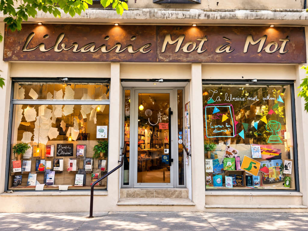 Devanture-chaleureuse-de-la-librairie-Mot-a-Mot-1024x768 Librairie Mot à Mot - Rencontre avec Chloé Azuelos & Magali Borgarino